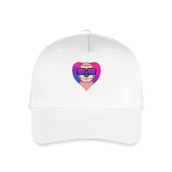 Cadeau de paresseux bisexuel - Casquette de baseball bio Enfant - blanc - Devant
