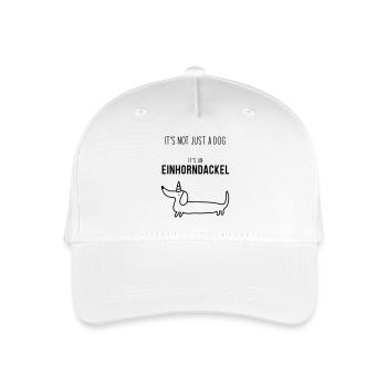 Einhorndackel - Kinder Bio Basecap - Weiß - Vorne