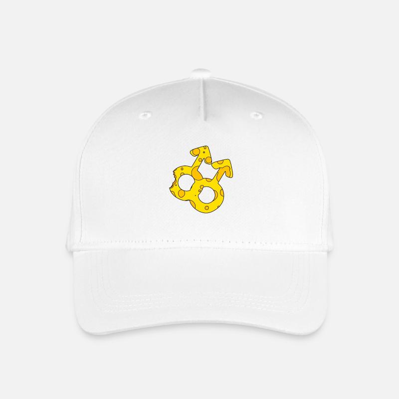 Doppeltes Marssymbol - Kinder Bio Basecap - Weiß