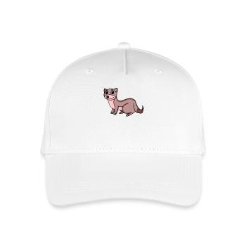 Wiesel Marder - Kinder Bio Basecap - Weiß - Vorne