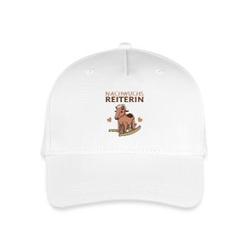 Baby Pferd Reiten Spruch - Kinder Bio Basecap - Weiß - Vorne