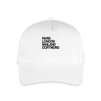Dortmund Paris London Milan I love Dortmunders - Organic Kids’ Baseball Cap - white - Front