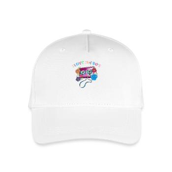 ove Die 80er Jahre Kassette Kassette Achtziger Retro Vintage - Kinder Bio Basecap - Weiß - Vorne