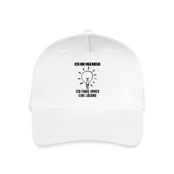 Ingenieur - Kinder Bio Basecap - Weiß - Vorne