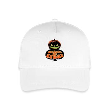 Scary Pumpkin Face Trick or Treat Halloween Outfit - Casquette de baseball bio Enfant - blanc - Devant