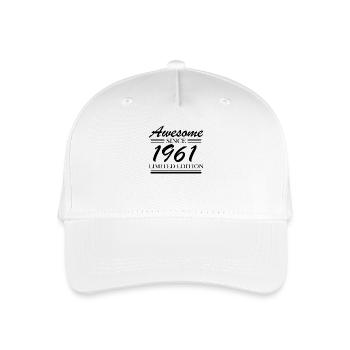 1961 - Né en 1961 - Casquette de baseball bio Enfant - blanc - Devant