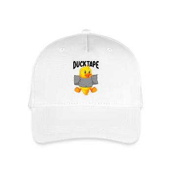 Duck Tape | Entenküken mit Duct Tape - Kinder Bio Basecap - Weiß - Vorne