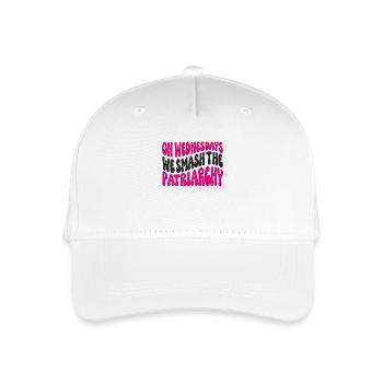 On Wednesdays We Smash The Patriarchy - Organic Kids’ Baseball Cap - white - Front