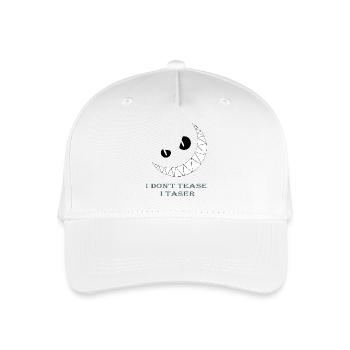 Be warned - Organic Kids’ Baseball Cap - white - Front