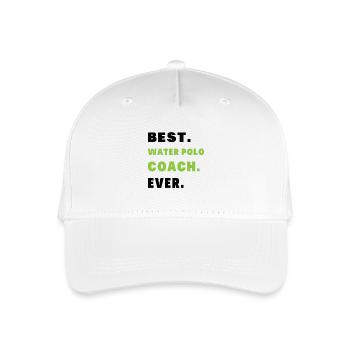 Bester Trainer Wasserball Humor Geschenk Coach - Kinder Bio Basecap - Weiß - Vorne
