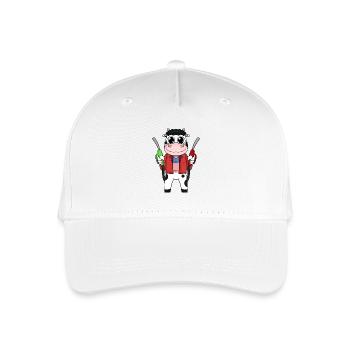 Préposé à la station-service station d’essence vache - Casquette de baseball bio Enfant - blanc - Devant