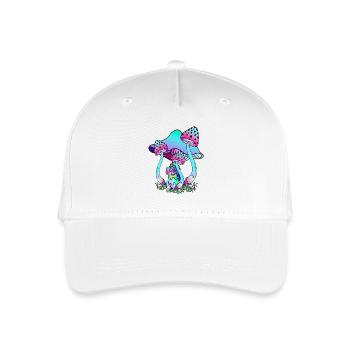 Champignons colorés aux couleurs néon - Casquette de baseball bio Enfant - blanc - Devant