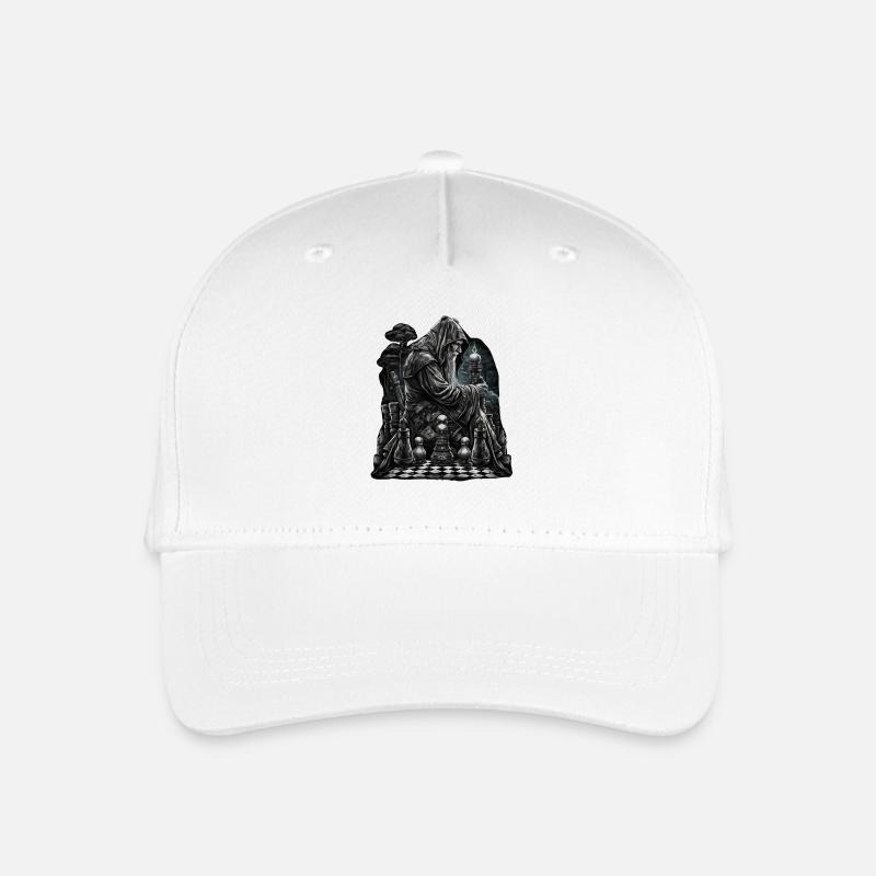 Chess master in the game - Organic Kids’ Baseball Cap - white