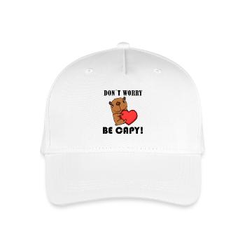 Capybara Wasserschwein Capybaras - Casquette de baseball bio Enfant - blanc - Devant