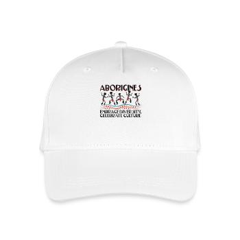 Aboriginal Embrace Diversity - Organic Kids’ Baseball Cap - white - Front