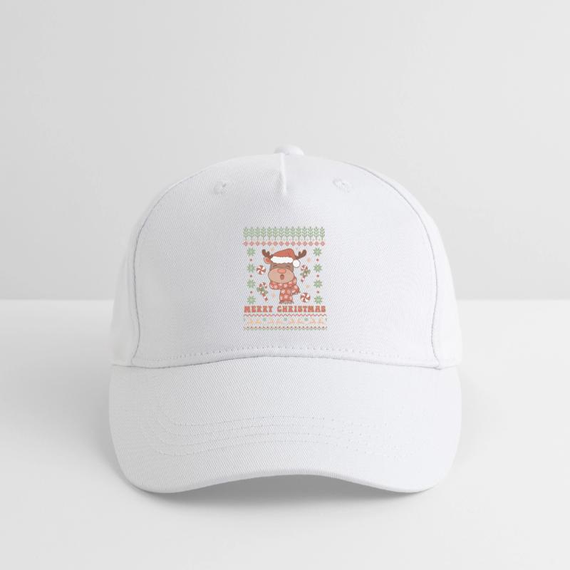 Pull de Noël moche Casquette de baseball bio Enfant