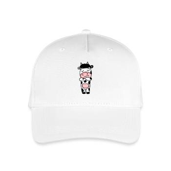 Cow is annoyed - Organic Kids’ Baseball Cap - white - Front