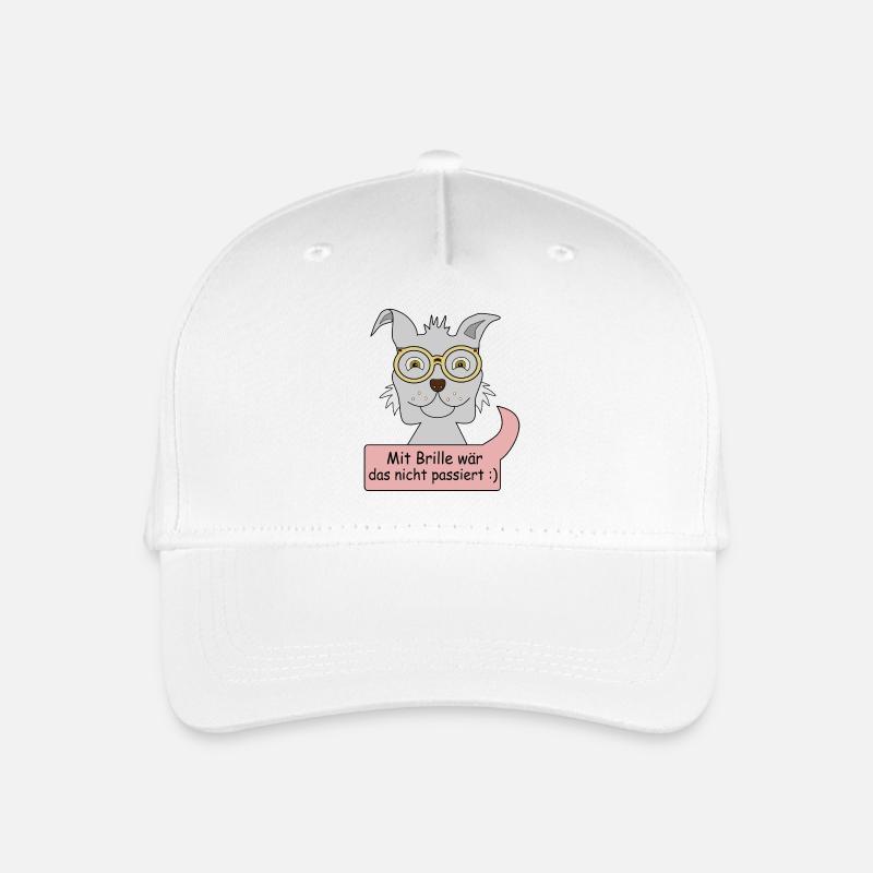 Mit Brille wär das nicht pasiert - Kinder Bio Basecap - Weiß