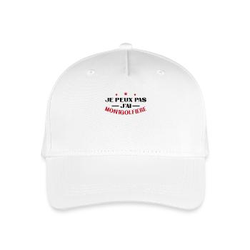 Je peux pas j ai montgolfière - Casquette de baseball bio Enfant - blanc - Devant
