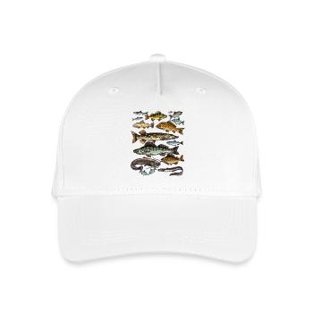 T-Shirt für Angler.Fishing Geschenkidee - Kinder Bio Basecap - Weiß - Vorne