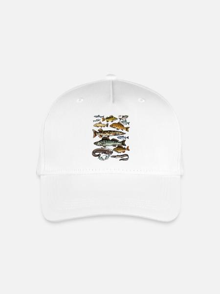 T-Shirt für Angler.Fishing Geschenkidee - Kinder Bio Basecap - Weiß