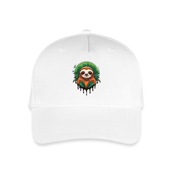 Cozy Hoodie Sloth - Kinder Bio Basecap - Weiß - Vorne