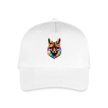 Fuchs Pop Art Bunt Fuchsliebhaber Rotfuchs Füchse - Kinder Bio Basecap - Weiß - Vorne
