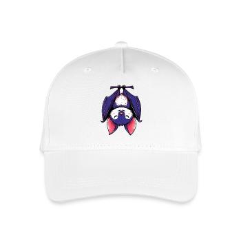 Bat - Organic Kids’ Baseball Cap - white - Front