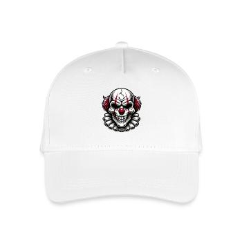Clown effrayant maléfique Horreur Crâne Design - Casquette de baseball bio Enfant - blanc - Devant