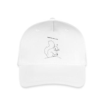 Écureuil mignon, lineart - Casquette de baseball bio Enfant - blanc - Devant