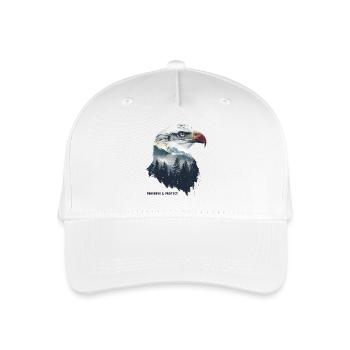 Preserve & Protect Weißkopfseeadler Adler Vogel - Kinder Bio Basecap - Weiß - Vorne