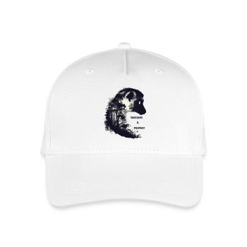 Preserve & Protect Lemur Katta Madagaskar Lemuren - Kinder Bio Basecap - Weiß - Vorne