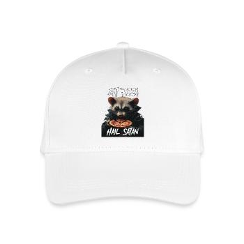 Funny opossum with saying - Organic Kids’ Baseball Cap - white - Front
