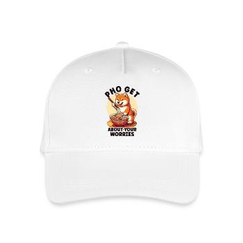 Drôle de Pho Shiba Inu - Casquette de baseball bio Enfant - blanc - Devant