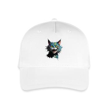crazy cat - Kinder Bio Basecap - Weiß - Vorne