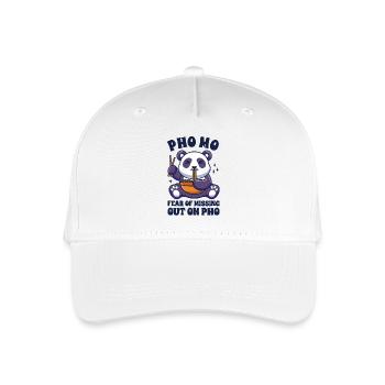 Drôle Pho Panda mignon mangeant Pho - Casquette de baseball bio Enfant - blanc - Devant