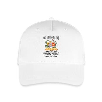 Library Aide Funny Library Assistant - Organic Kids’ Baseball Cap - white - Front