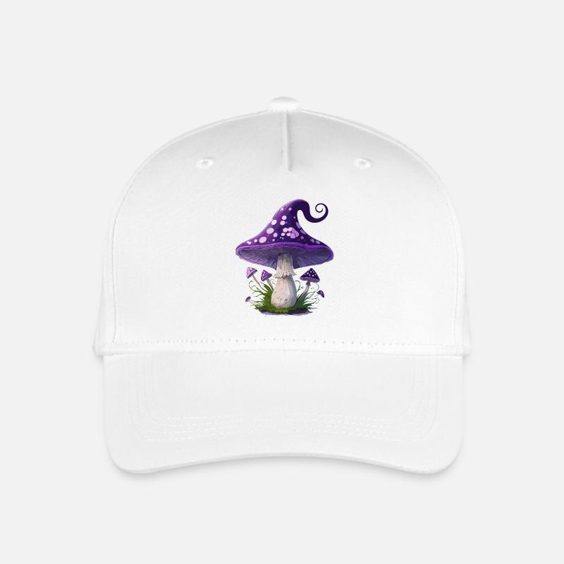 Fantasy-Pilz - Kinder Bio Basecap - Weiß