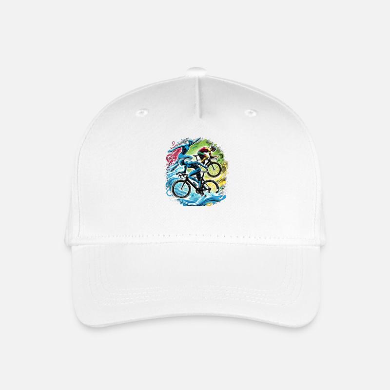 Triathlon ist mein Sport - Kinder Bio Basecap - Weiß