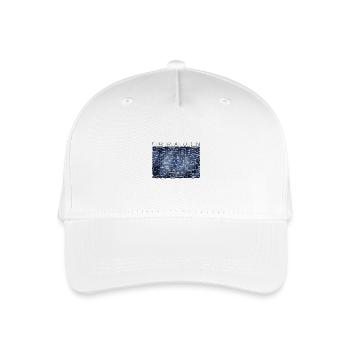 EU Flagge Kunstdesign Europa Euro Brüssel - Kinder Bio Basecap - Weiß - Vorne