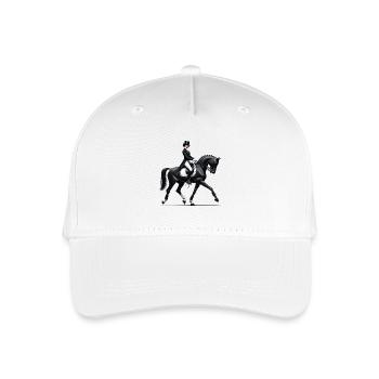 Dressage rider - Organic Kids’ Baseball Cap - white - Front