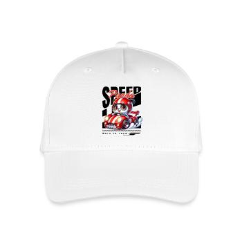 Speed Panda Racing - Kinder Bio Basecap - Weiß - Vorne