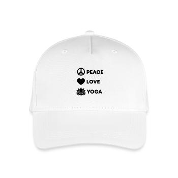 Yoga Meditation Spa - Kinder Bio Basecap - Weiß - Vorne