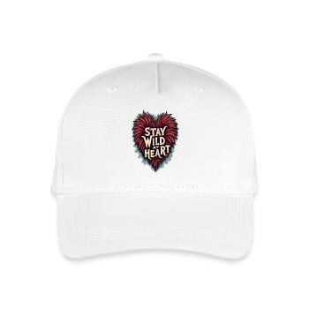 TREND ZITATE HERZ - Kinder Bio Basecap - Weiß - Vorne