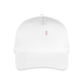 HO HO HO perfekte lustige Geschenkidee Weihnachten - Kinder Bio Basecap - Weiß - Vorne