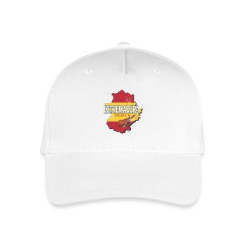 Extremadura Spanien Region Landkarte Souvenir - Kinder Bio Basecap - Weiß - Vorne