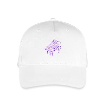 Klavier Pianist Noten Piano - Kinder Bio Basecap - Weiß - Vorne