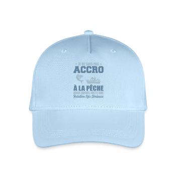 I'm Not Addicted To Fishing | Fisherman Gift - Organic Kids’ Baseball Cap - light blue - Front
