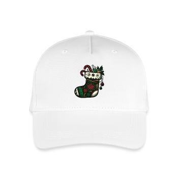 Bas de Noël - Casquette de baseball bio Enfant - blanc - Devant