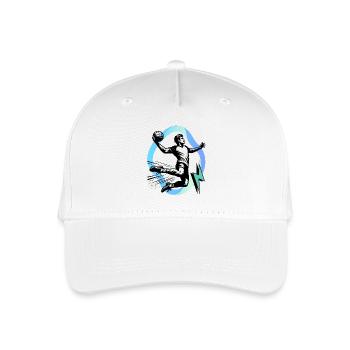 Handball Handballer - Kinder Bio Basecap - Weiß - Vorne